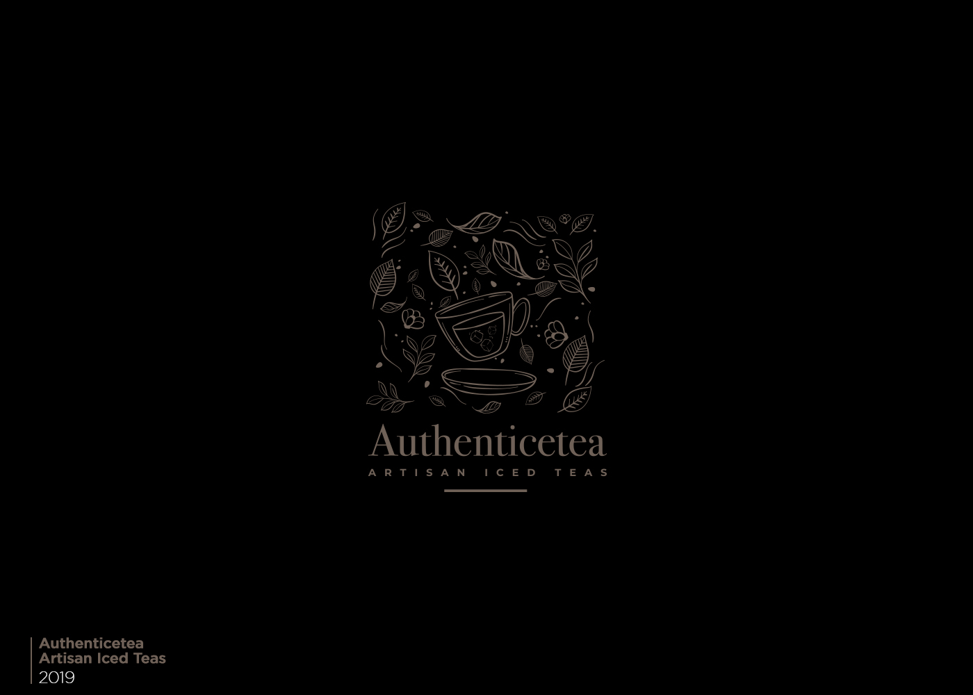 authenticetea logo and branding