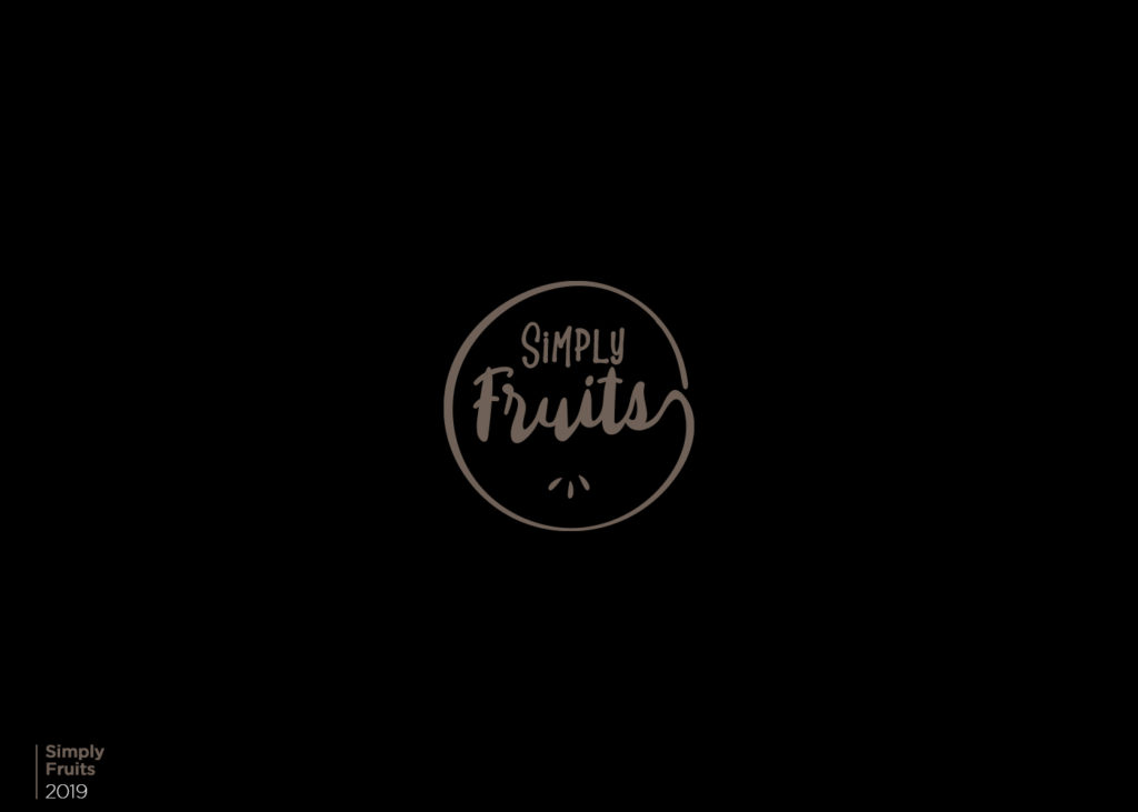 simply fruits logo and branding