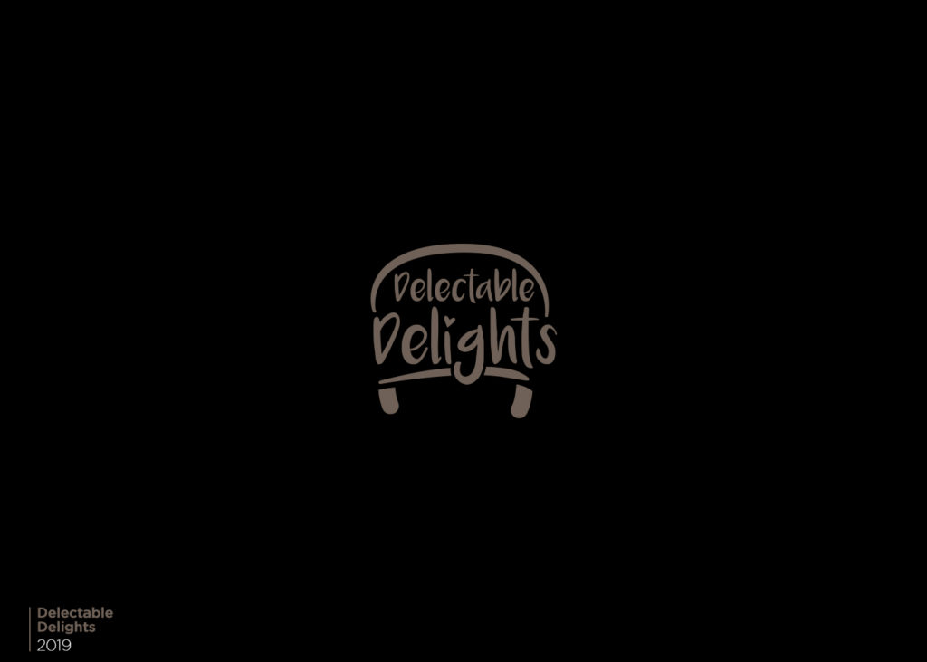 delectable delights logo and branding