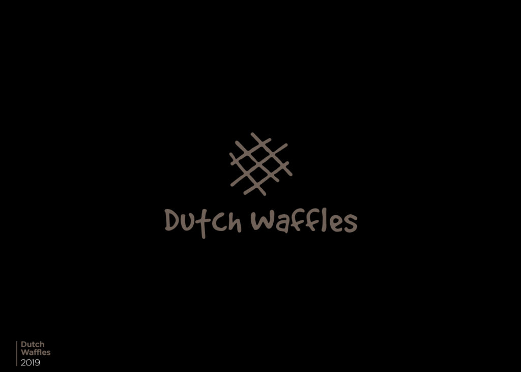 dutch waffles logo and branding