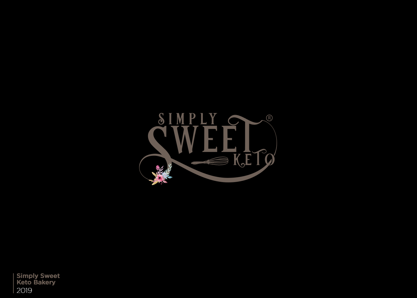 Simply Sweet keto logo and branding