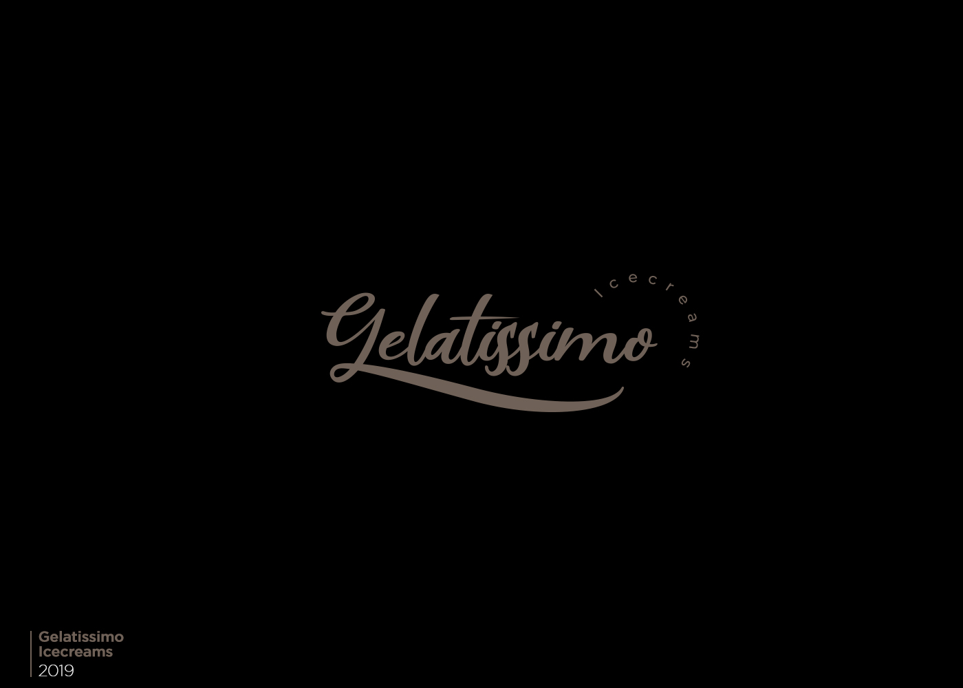 Gelatissimo logo and branding